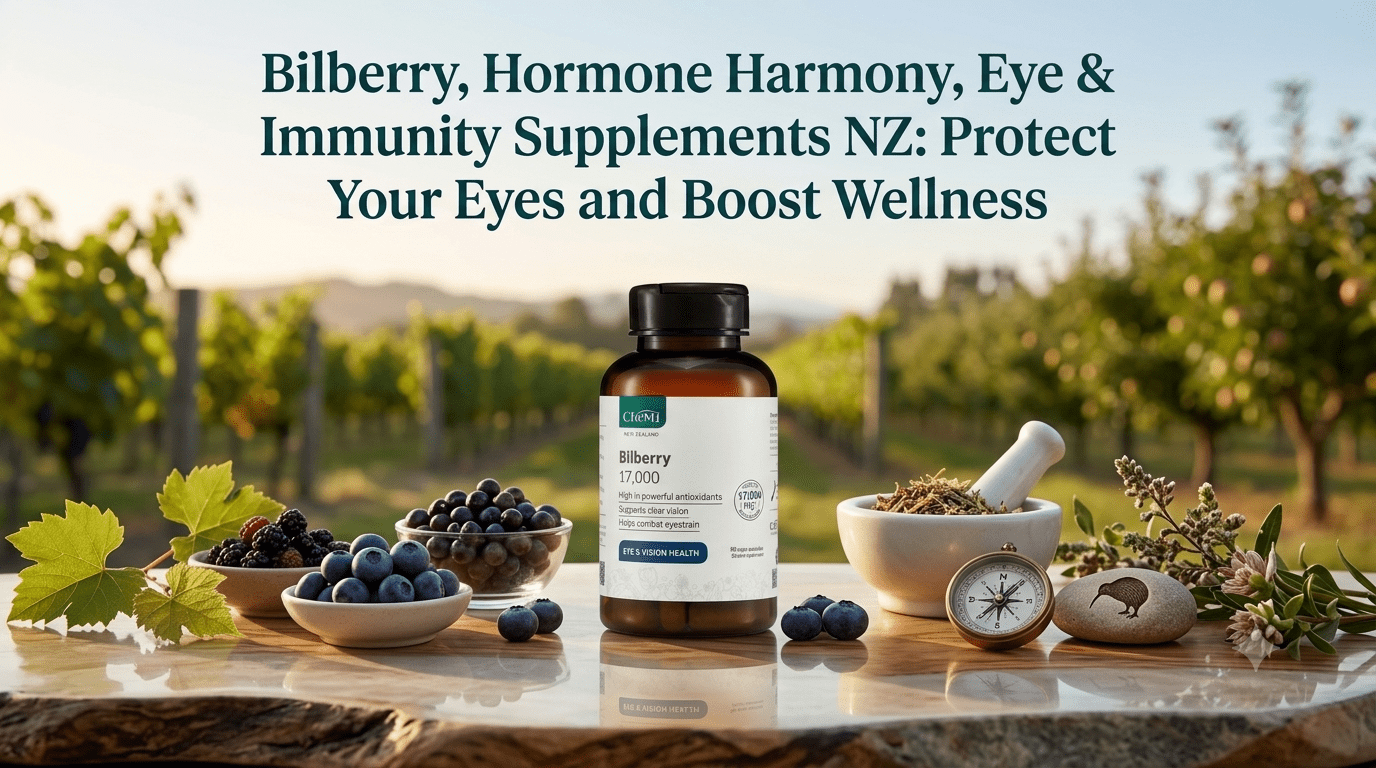 Bilberry, Hormone Harmony, Eye & Immunity Supplements NZ: Protect Your Eyes and Boost Wellness - Ctom Ltd